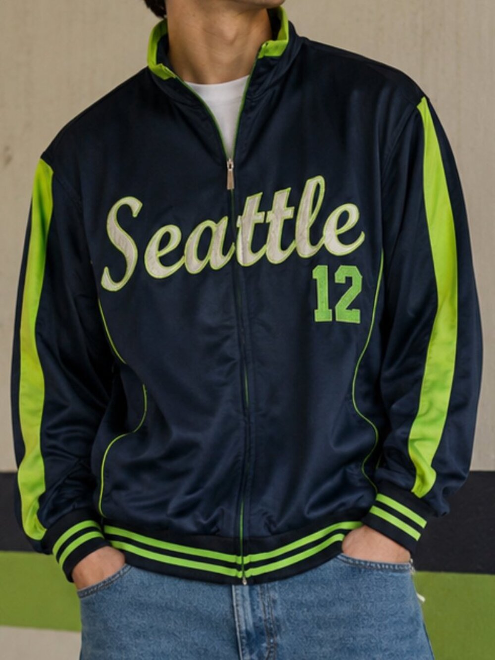 Vision Sports Seattle Seahawks "Seattle 12" Full-Zip Track Jacket Small